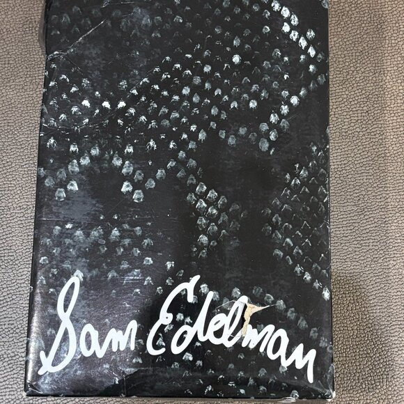 Sam Edelman Hazel pointed toe pump gold mesh Heel - Picture 14 of 14